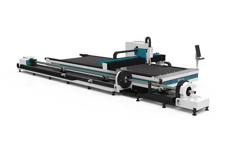 LX6020DHT Three-Chuck Tube and Plate Fiber Laser Cutting Machine