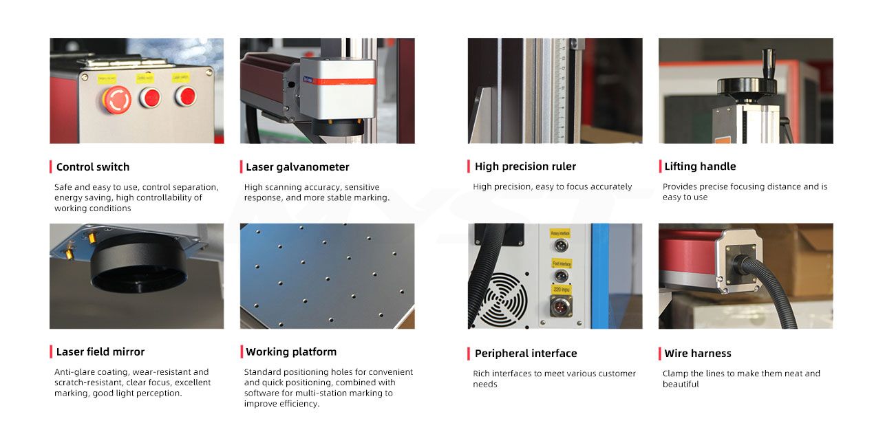 Split Fiber Laser Marking Machine