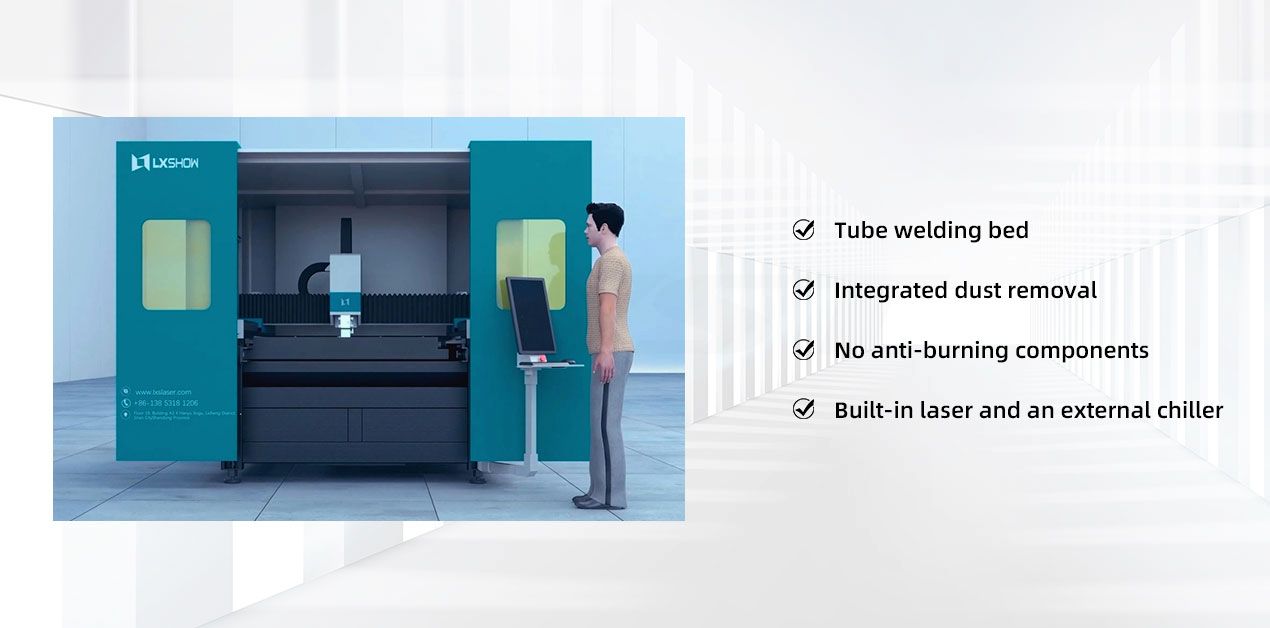 2024 New LX1512M Fully Automatic Small Closed Laser Cutting Machine