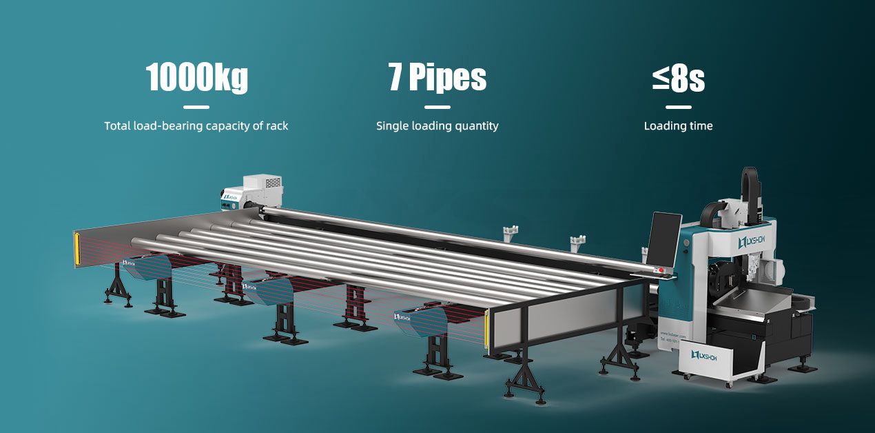 LX612TNA Semi-automatic feeding fiber laser tube cutting machine